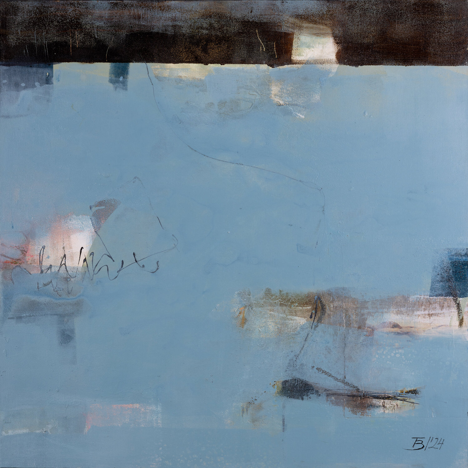 Haus am See Birgit Theissen-Becker Original painting for sale