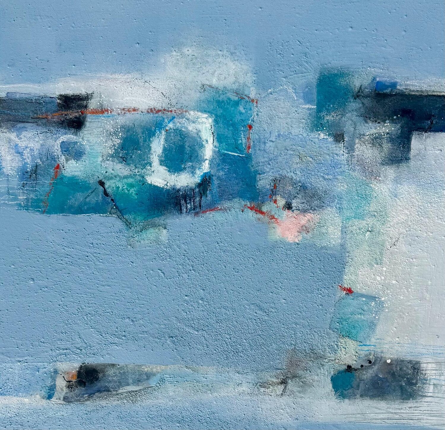 Der rote Faden II Birgit Theissen-Becker Original painting for sale
