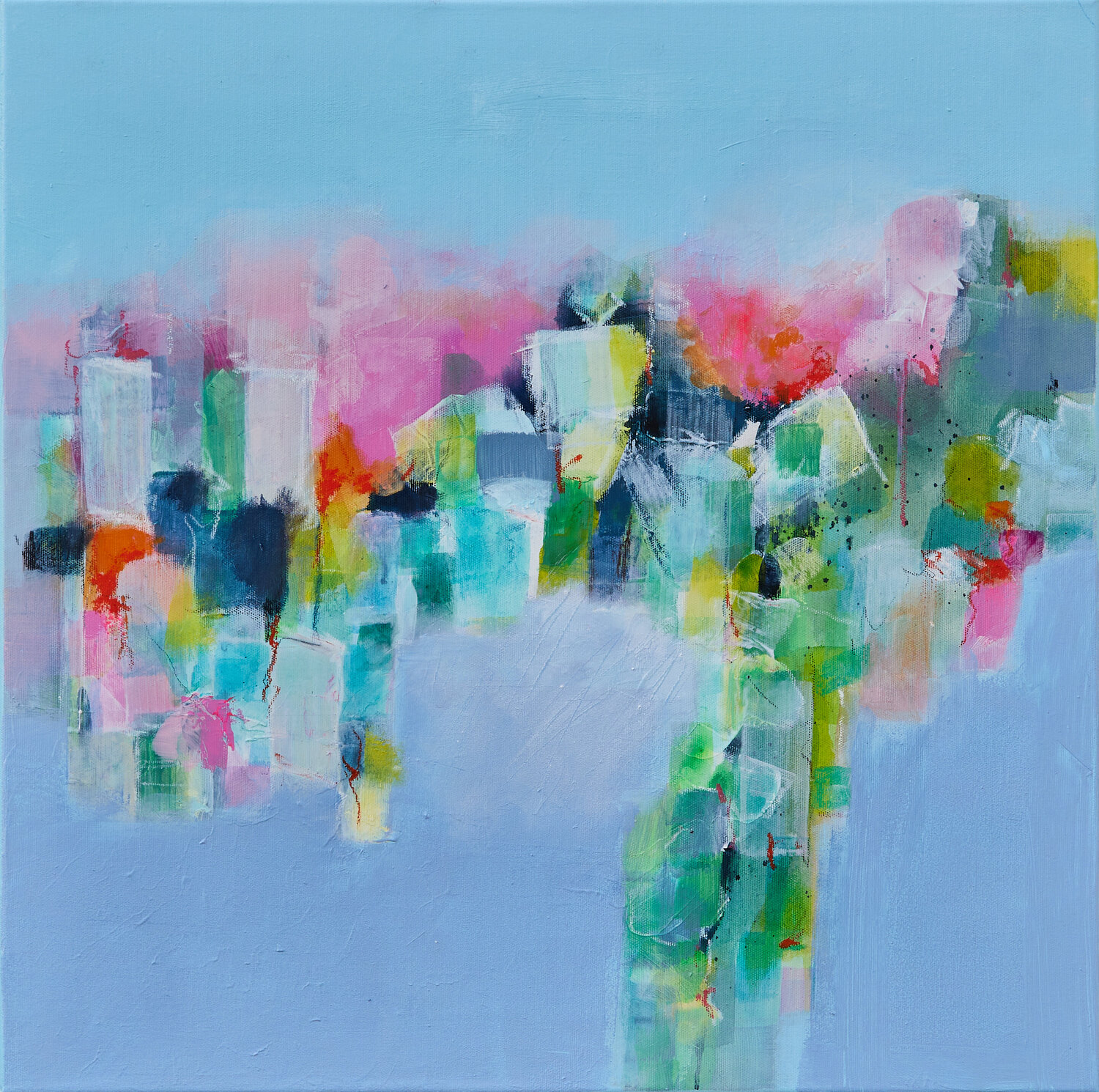 Leichtigkeit (Blooming Light Emergence) Birgit Theissen-Becker Original painting for sale