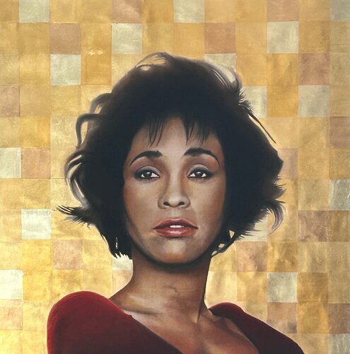 Whitney Housten by Marc Häberlin, Painting for Sale on Select
