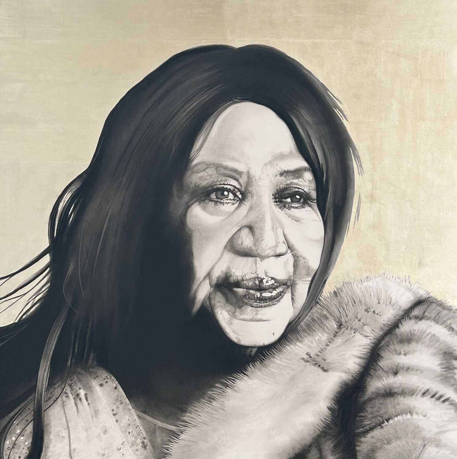 Aretha Franklin Marc Häberlin Original painting for sale