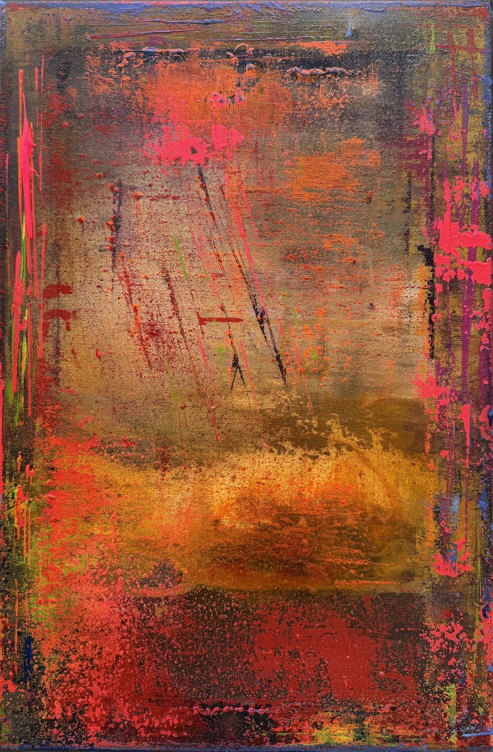 Warm traces of silence Viki Smoliar Original painting for sale