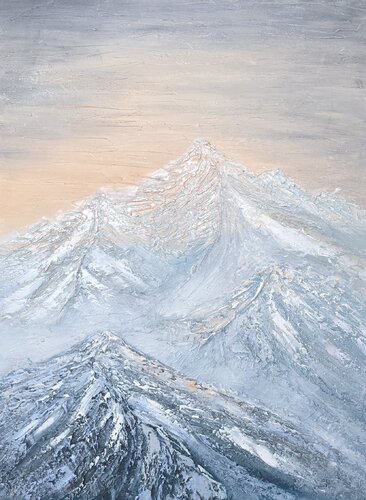 MOUNTAIN'S SUNSET by Elena Gozunova, Painting for Sale on Select