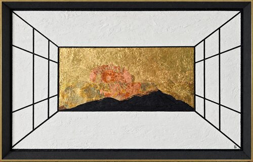 Golden Sunset in Japan von Elena Gozunova, Malerei kaufen auf Select