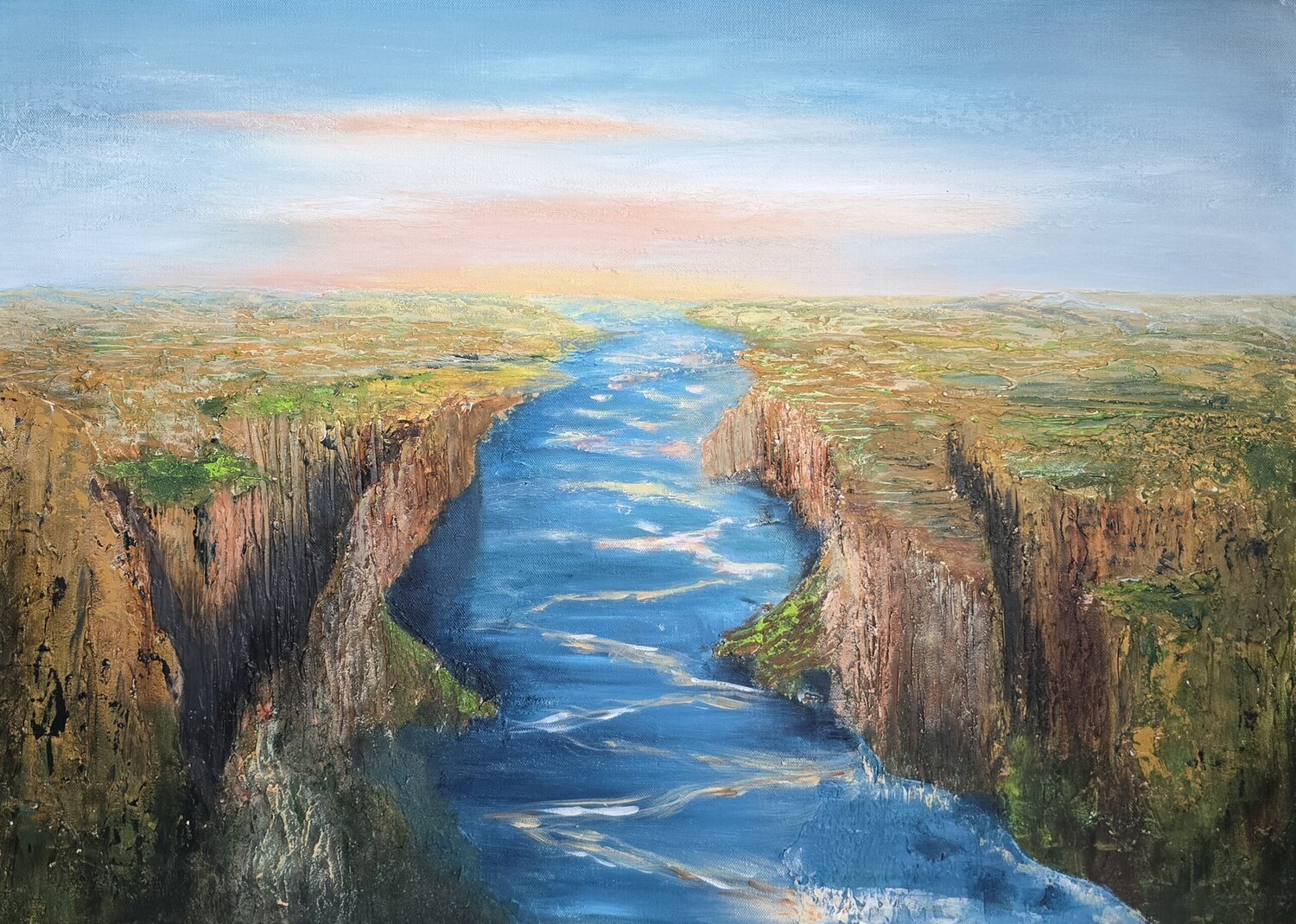 Canyon Elena Gozunova Original painting for sale
