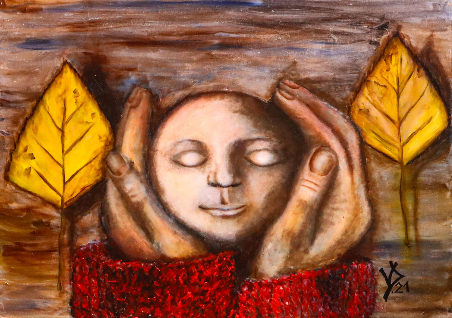Warmth Viktoria Dragon Original painting for sale