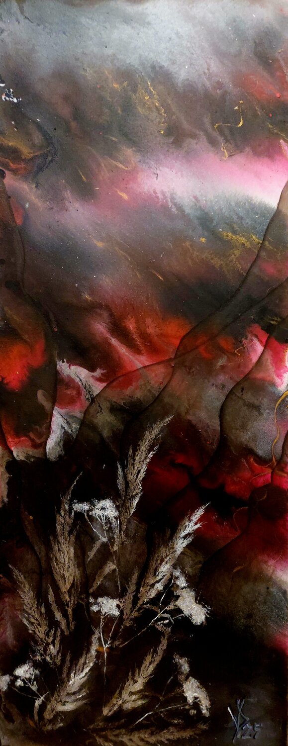 Where the Sky Smolders Viktoria Dragon Original painting for sale