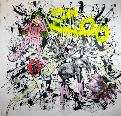 Zoo by Thomas Kelm, Painting for Sale on Select