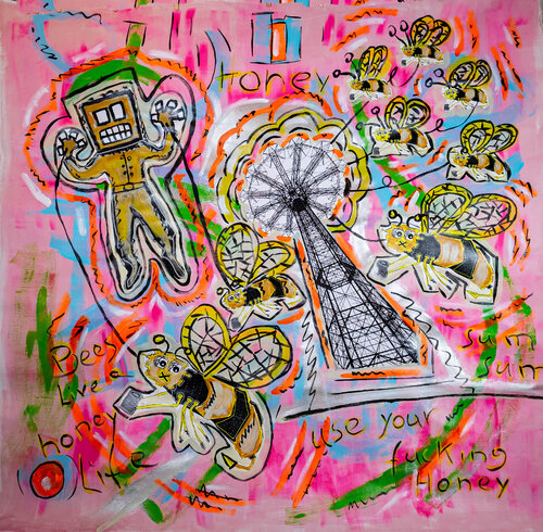 "honey extractor" by Thomas Kelm, Painting for Sale on Select