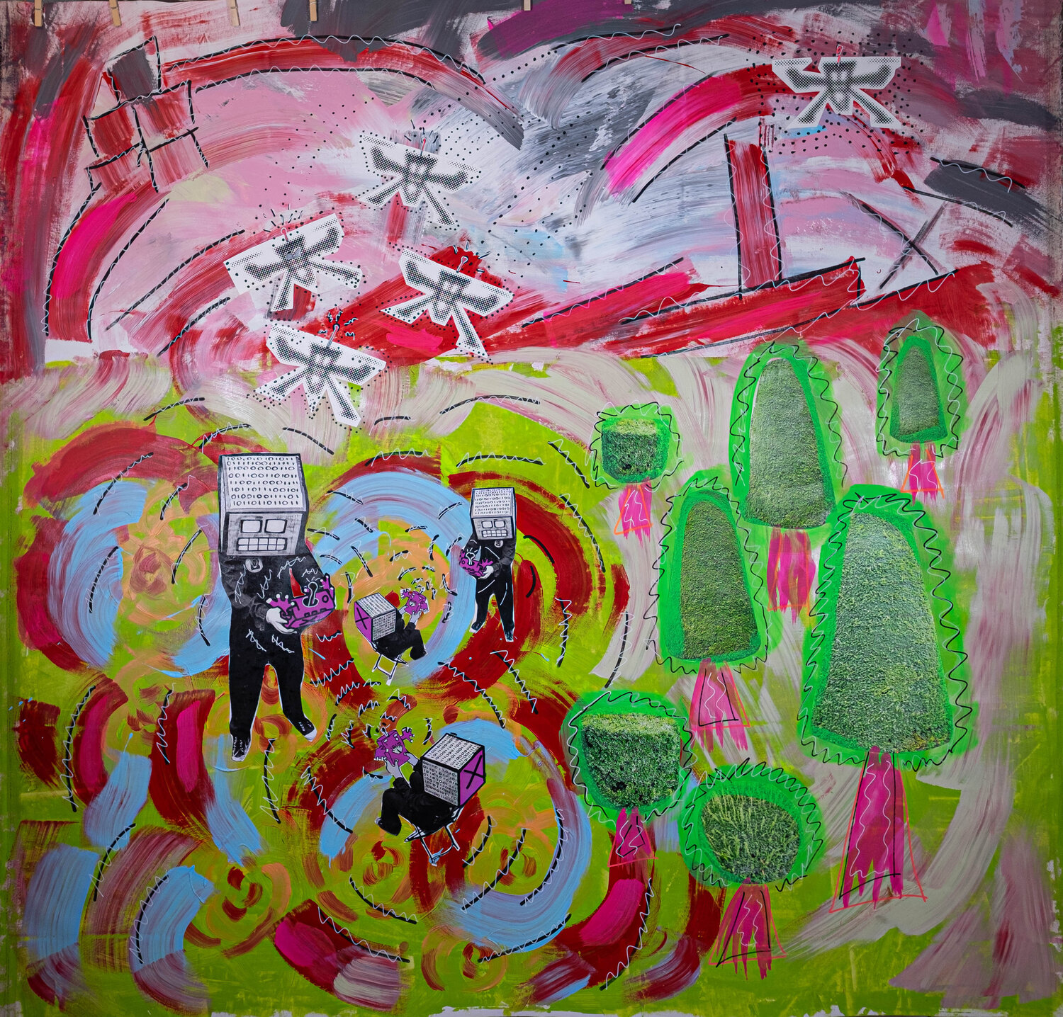 Fly Robin Fly Thomas Kelm Original painting for sale
