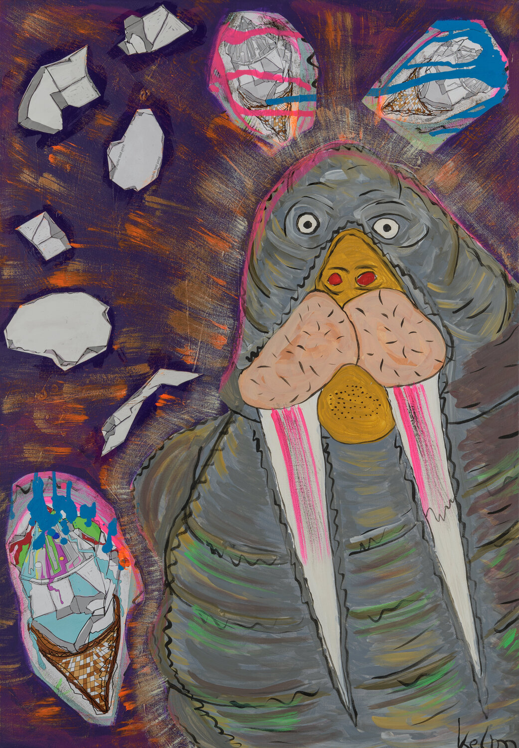 "Ice" Thomas Kelm Original painting for sale