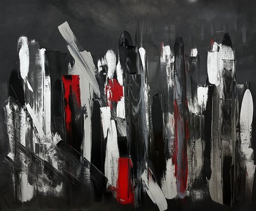 UNTER DRUCK I – Kernlast (Core Load) by Rhea Callen, Painting for Sale on Select