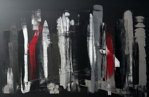 STATIK I - Verschobene Statik (Shifted Statics) by Rhea Callen, Painting for Sale on Select