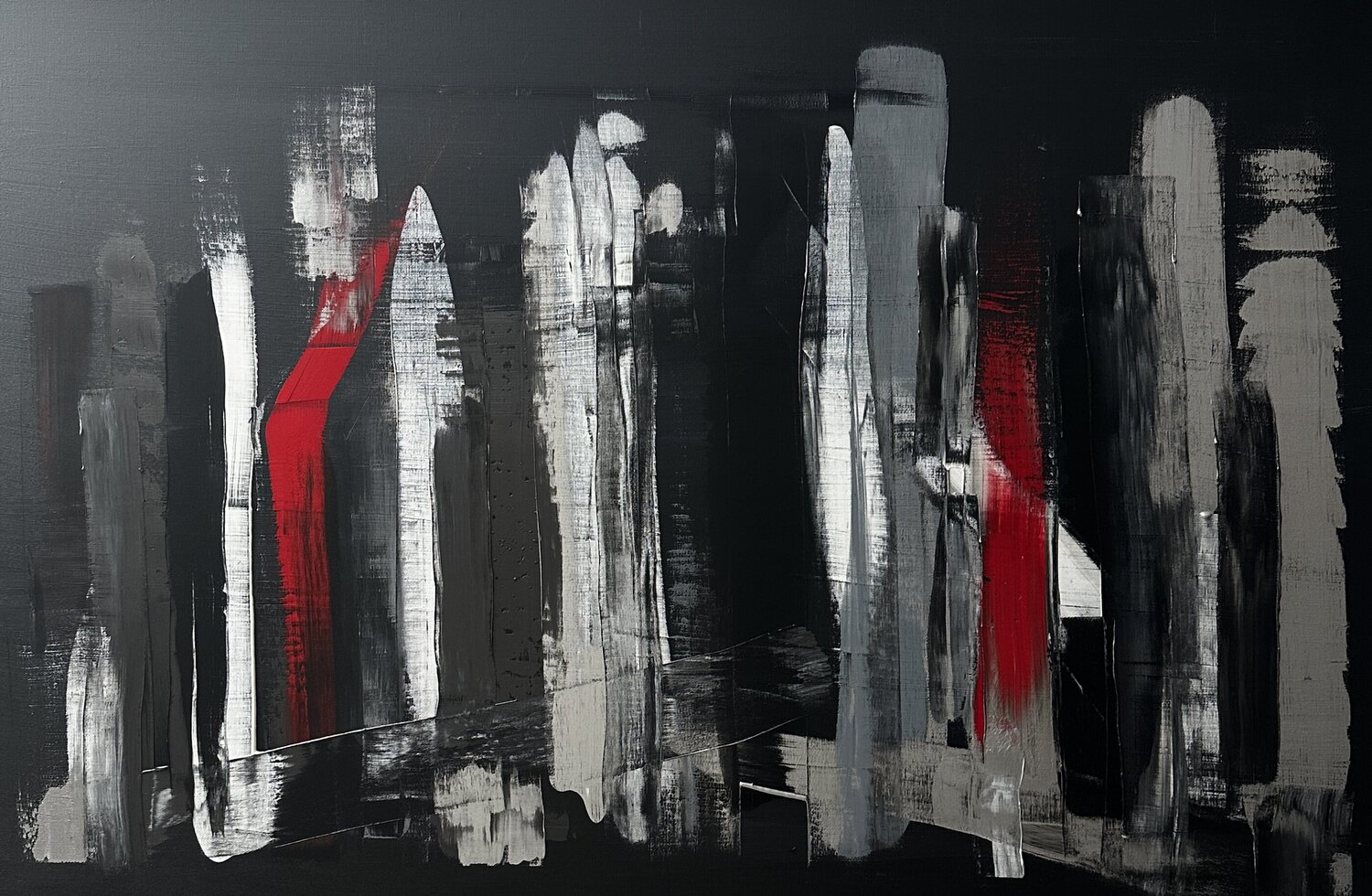STATIK I - Verschobene Statik (Shifted Statics) Rhea Callen Original painting for sale