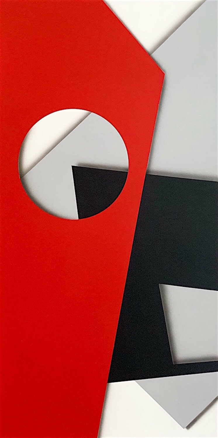Geometric Gaze David Levy Original painting for sale