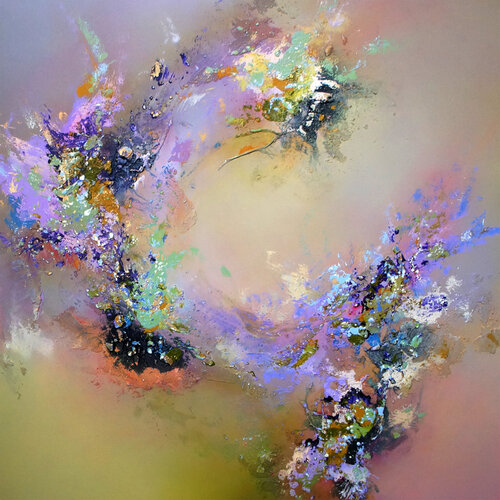 Celestial Kiss by Nicole Cijs, Painting for Sale on Select