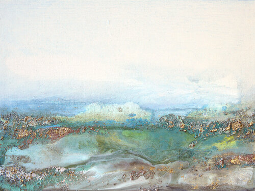 Lonely Grassland by Nicole Cijs, Painting for Sale on Select