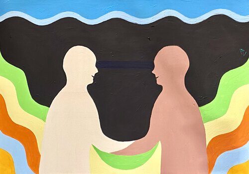 Ciao by Anette Zeltner, Painting for Sale on Select