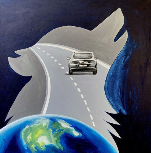 Wau by Anette Zeltner, Painting for Sale on Select