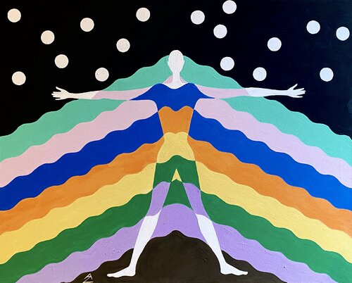 In piedi by Anette Zeltner, Painting for Sale on Select