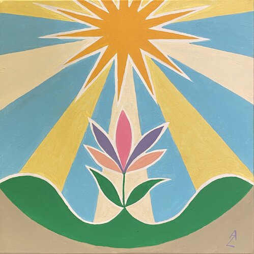 Il mio Fiore by Anette Zeltner, Painting for Sale on Select