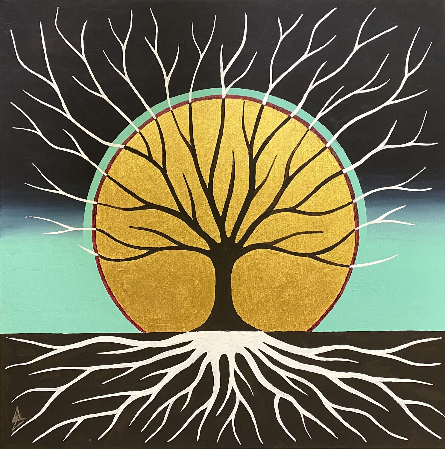 Baum des Lebens Anette Zeltner Original painting for sale