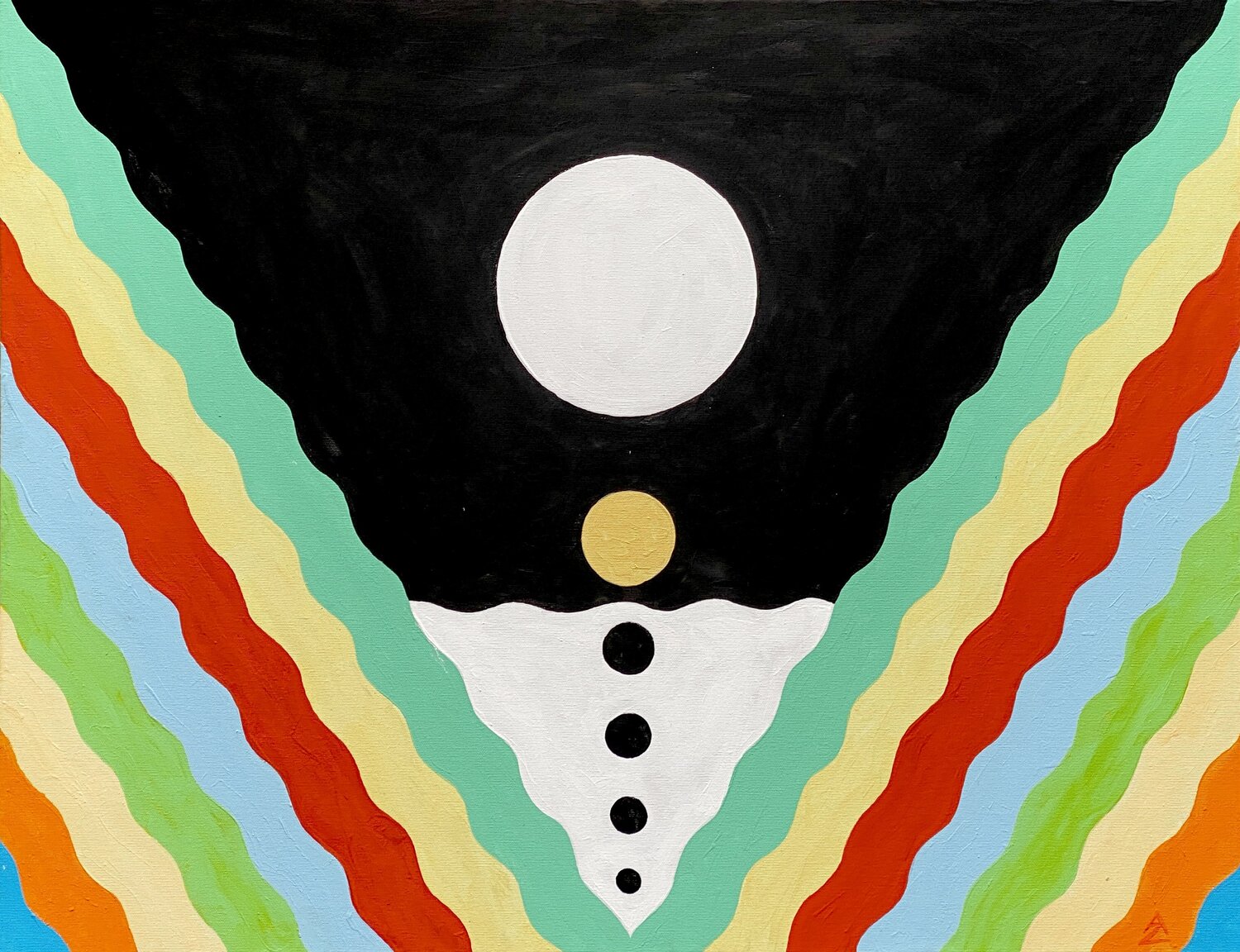 Awake Anette Zeltner Original painting for sale