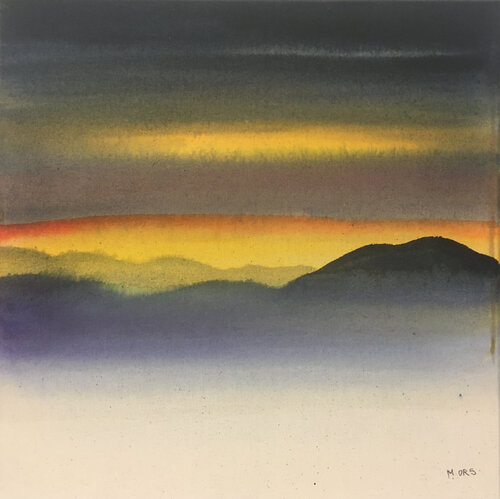 Crépuscule d'hiver N°2 by Magalie Ors, Painting for Sale on Select