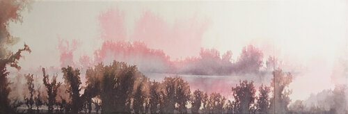Reflets sur le lac by Magalie Ors, Painting for Sale on Select