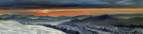 Crépuscule d'hiver N°3 by Magalie Ors, Painting for Sale on Select