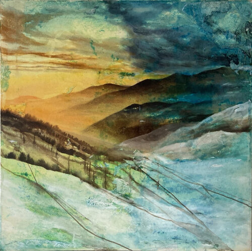 La vallée de lumière N°2 by Magalie Ors, Painting for Sale on Select