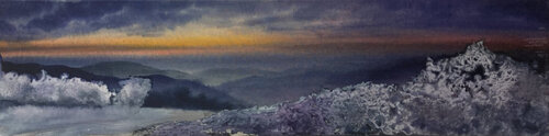 Crépuscule glacé by Magalie Ors, Painting for Sale on Select