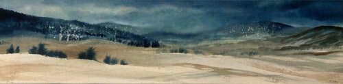 Première neige by Magalie Ors, Painting for Sale on Select