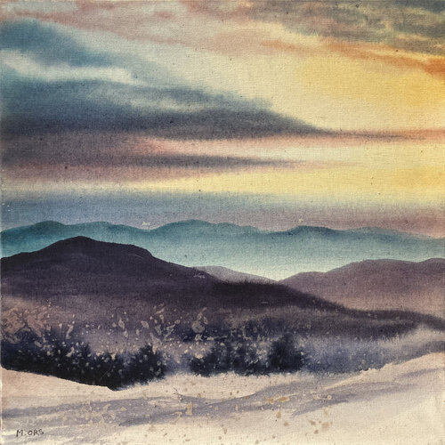 Soir de décembre by Magalie Ors, Painting for Sale on Select