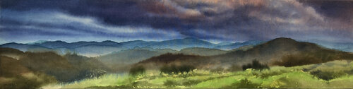 Orage d'été sur les Vosges by Magalie Ors, Painting for Sale on Select