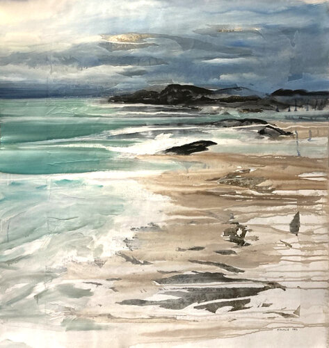 Bretagne à marée basse by Magalie Ors, Painting for Sale on Select