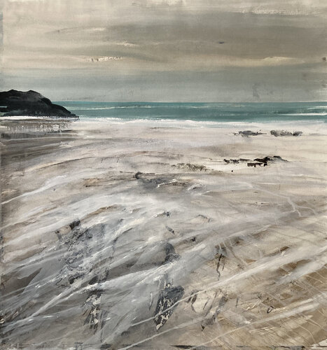 Bretagne N°5 - A marée basse by Magalie Ors, Painting for Sale on Select