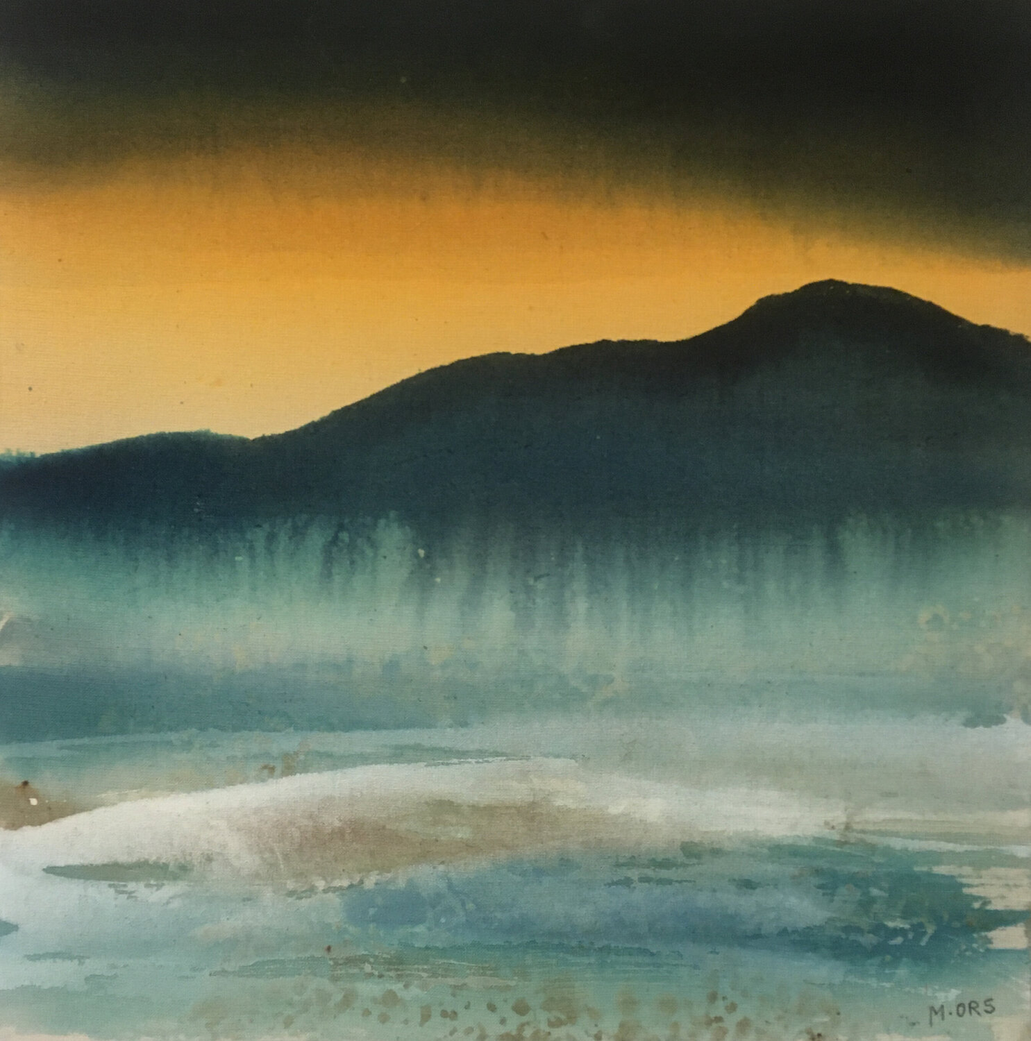 Crépuscule d'hiver Magalie Ors Original painting for sale