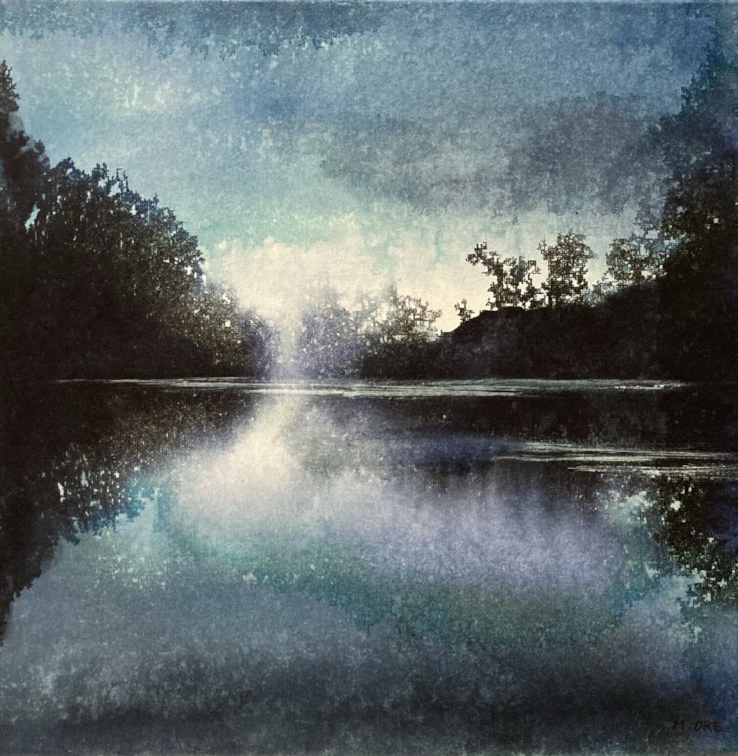Lumière d'hiver Magalie Ors Original painting for sale