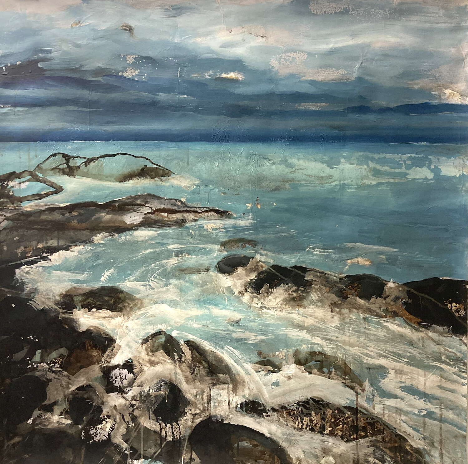 Bretagne 3 Magalie Ors Original painting for sale