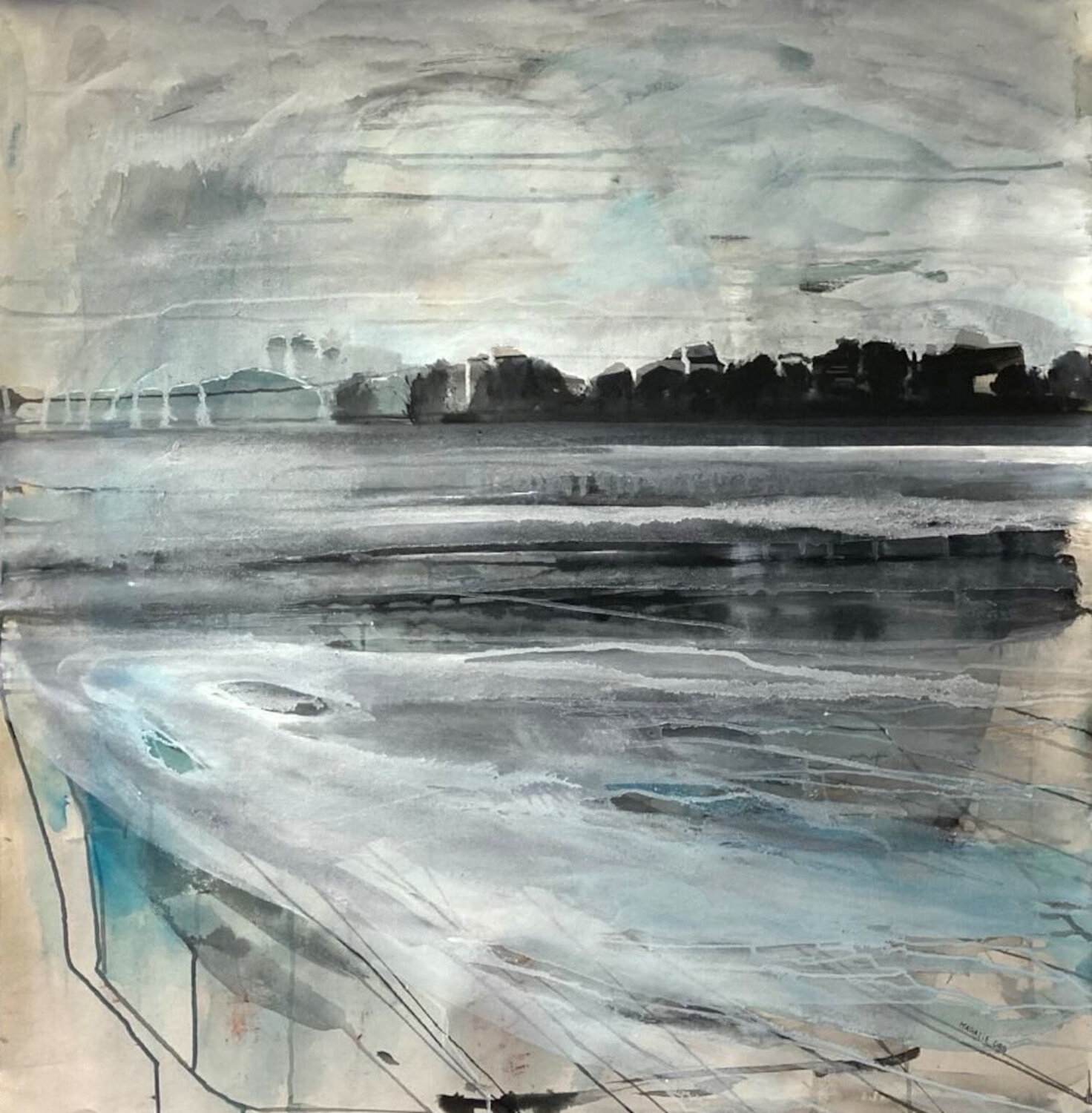 Bretagne 7 Magalie Ors Original painting for sale