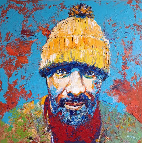 Yellow cap by Todor Attila Zsolt, Painting for Sale on Select