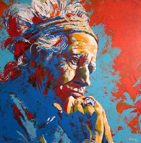 Keith Richards by Todor Attila Zsolt, Painting for Sale on Select