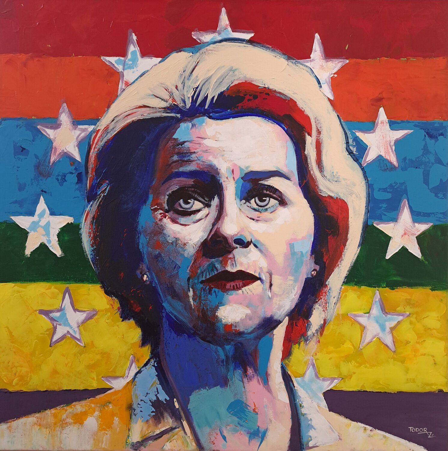 Liberté, Égalité, Fraternité Todor Attila Zsolt Original painting for sale