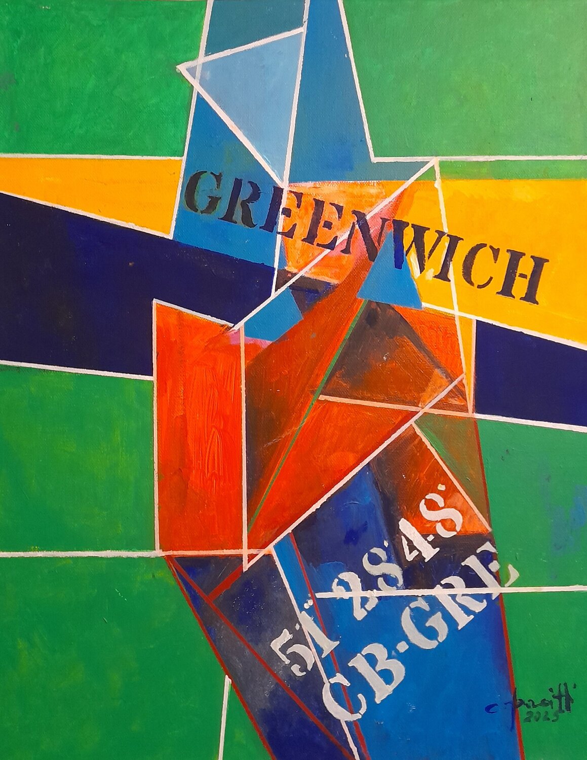 Greenwich cesare pacitti Original painting for sale
