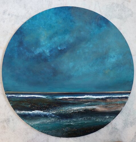 The Blue Within by Cristina Arada Aparicio, Painting for Sale on Select