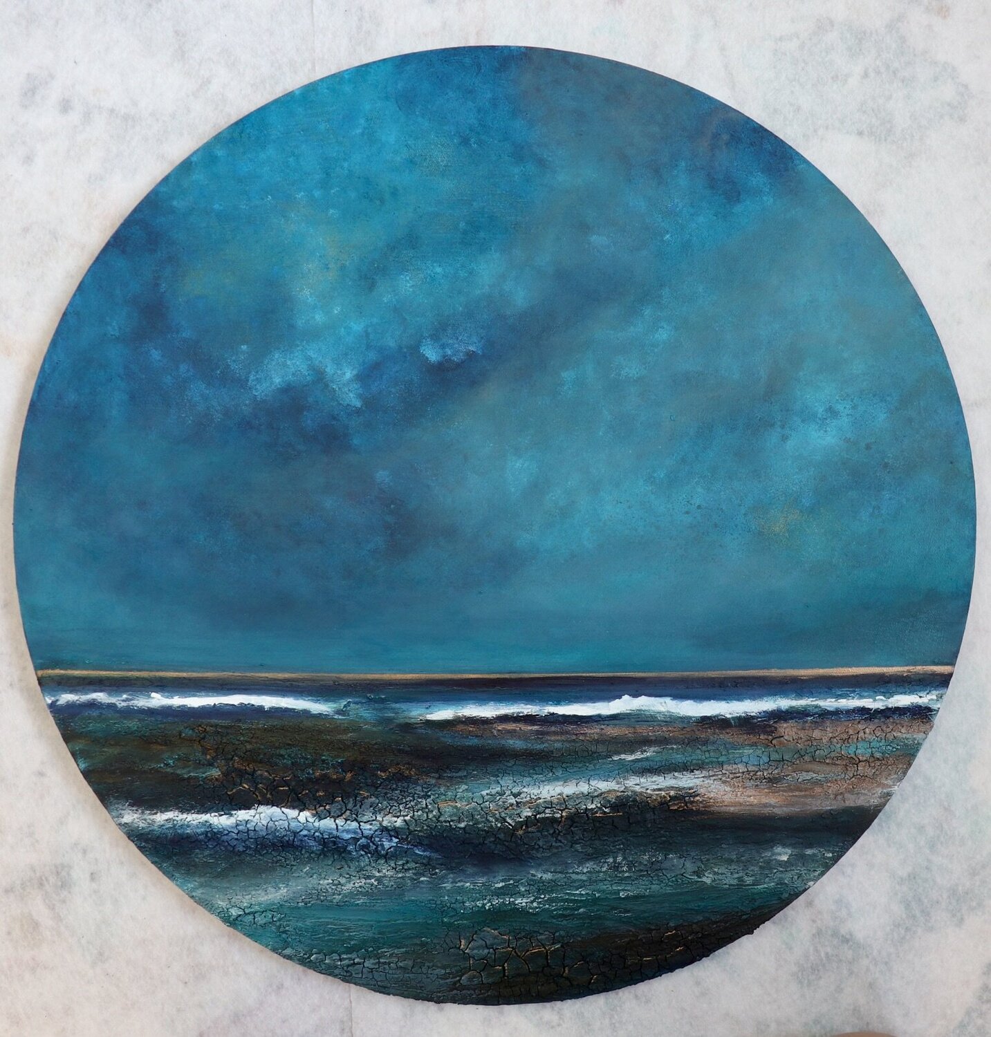 The Blue Within Cristina Arada Aparicio Original painting for sale