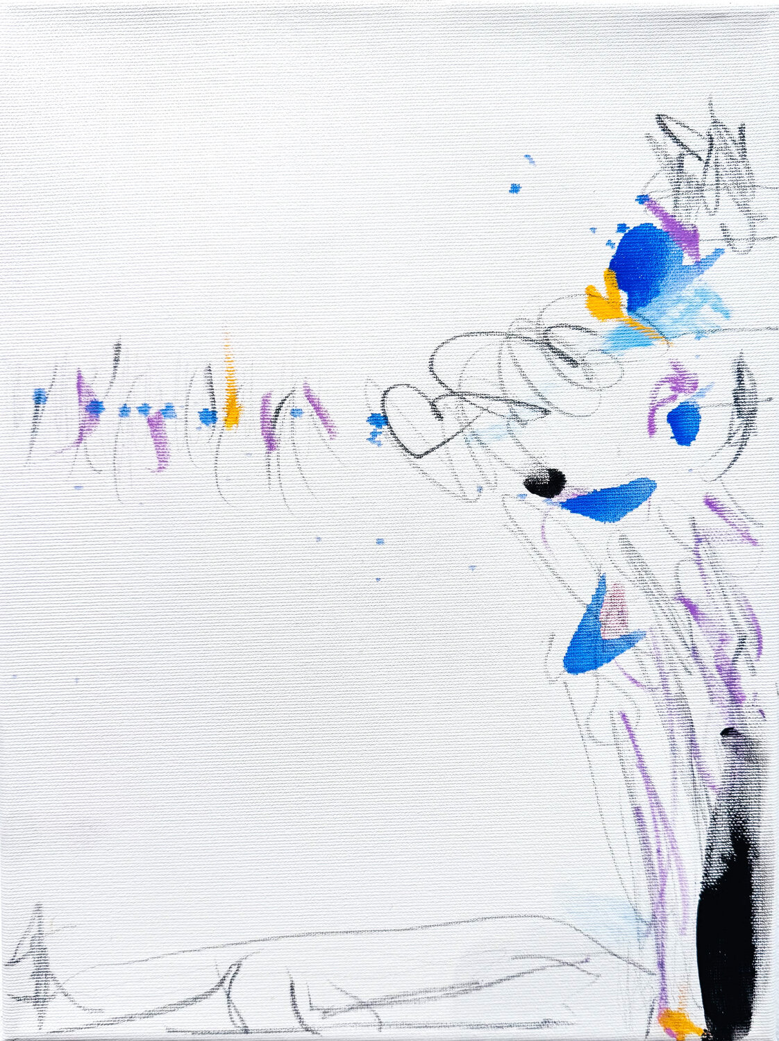 Behave_Minimal_IV Janin Walter Original painting for sale