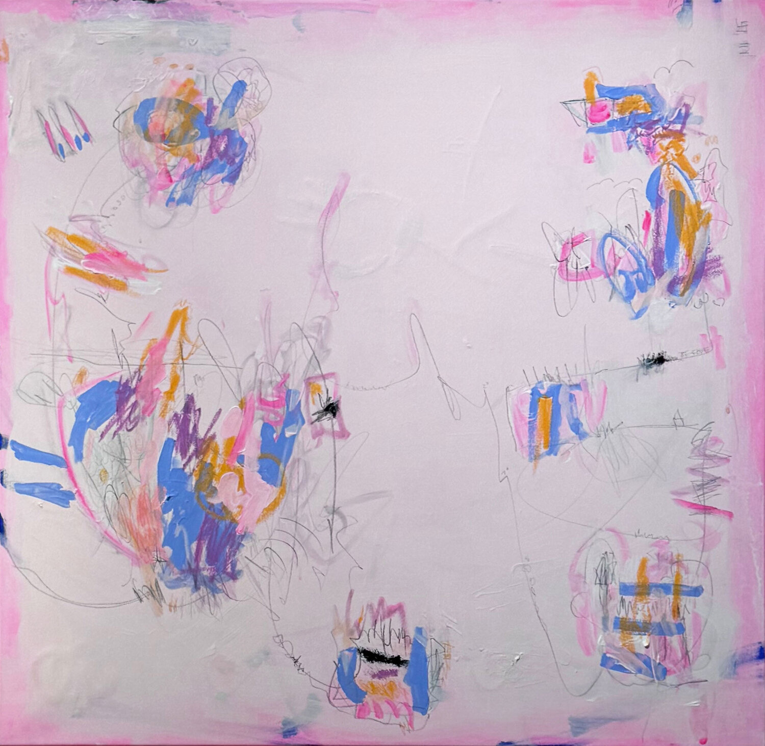 Happy Turbulences Janin Walter Original painting for sale