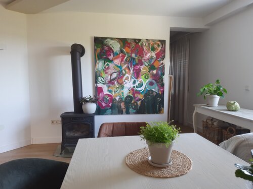 Wurzeln im Farbrausch by susanne kirchschlager, Painting for Sale on Select